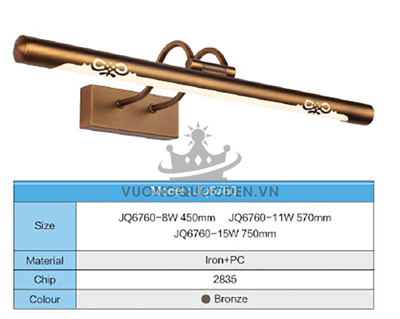 Đèn chiếu gương kiểu dáng sang trọng JS6760-3